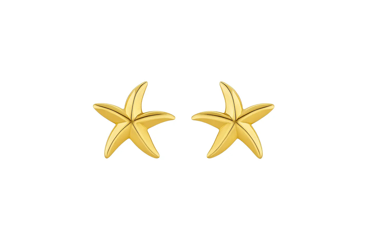 Gold Starfish Earrings