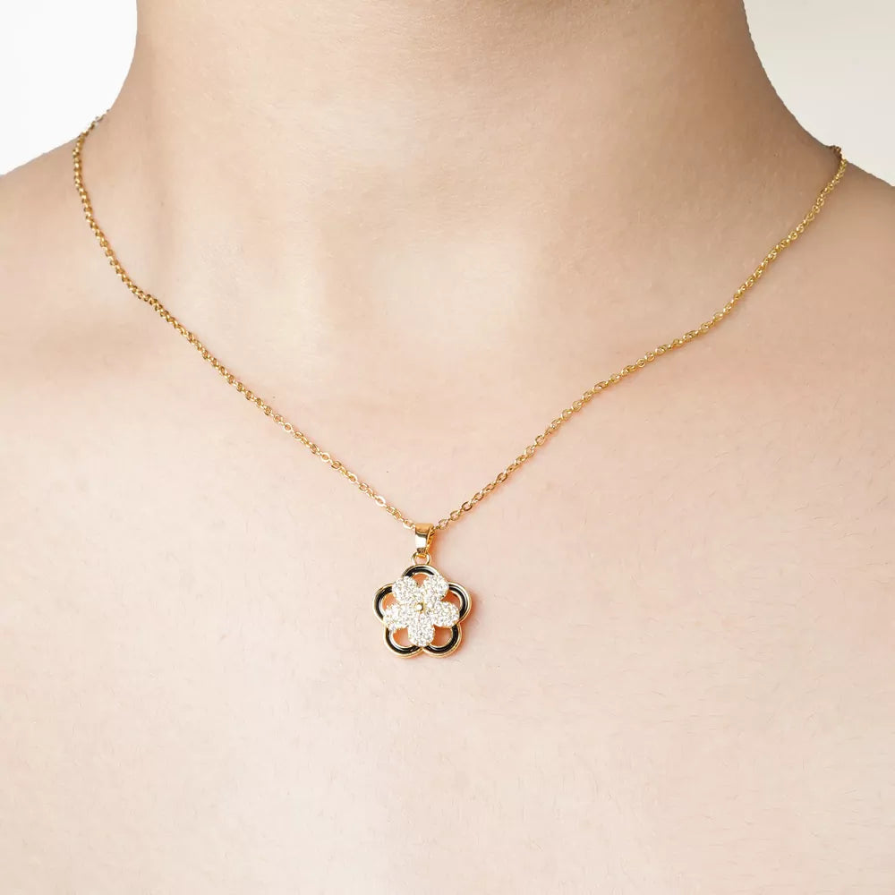 Gold Flower Neckpiece