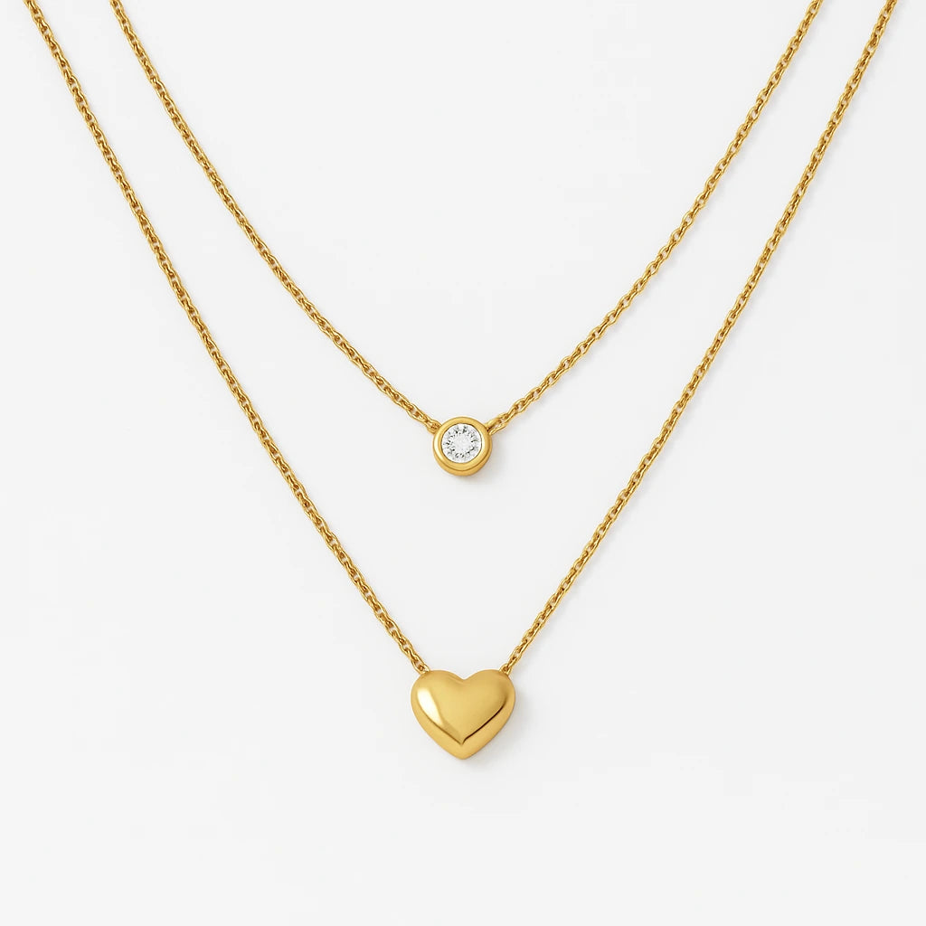 Heart Zicron Neckpiece