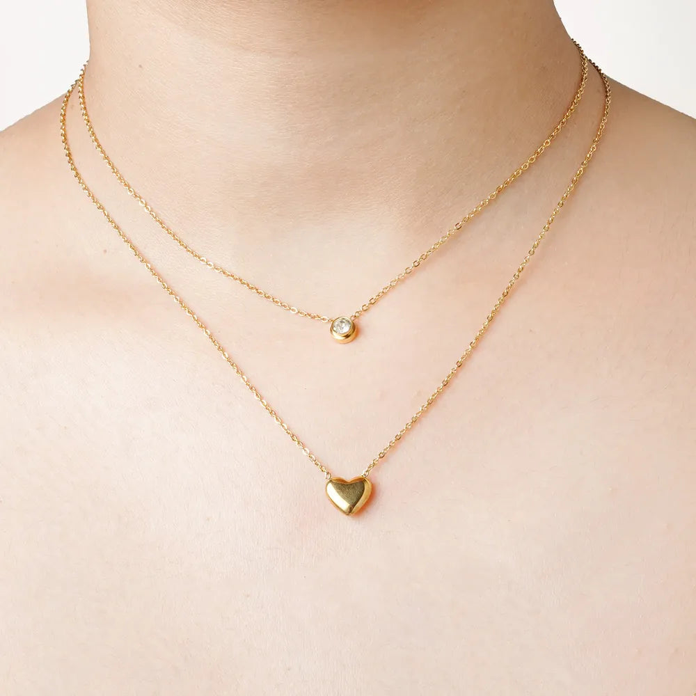 Heart Zicron Neckpiece