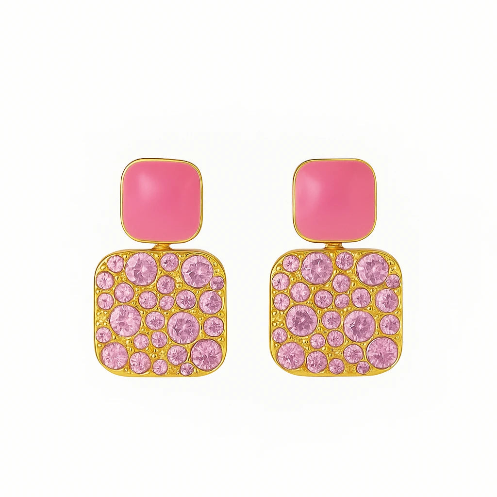Purple Stone Earring