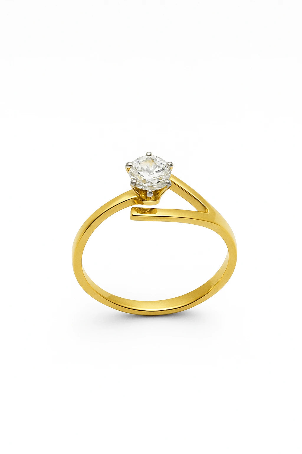 Solid Diamond Ring