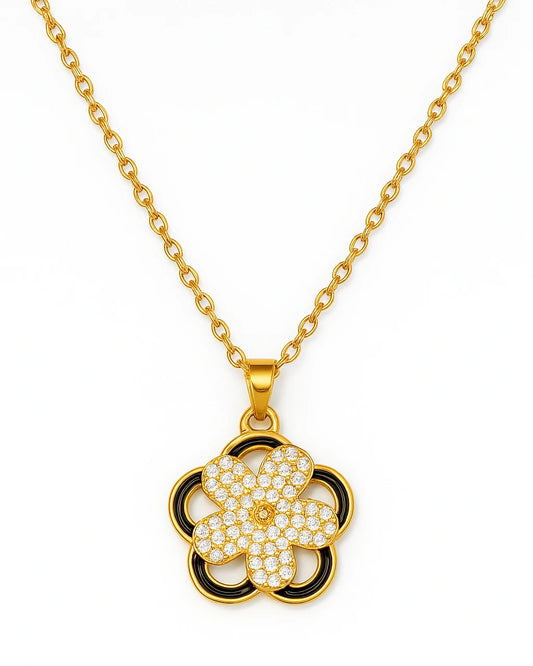 Gold Flower Neckpiece