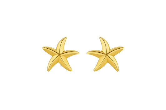 Gold Starfish Earrings