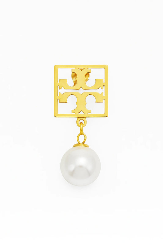 Gold and Pearl Earring