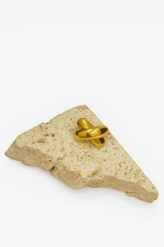 Golden Crossover Studs
