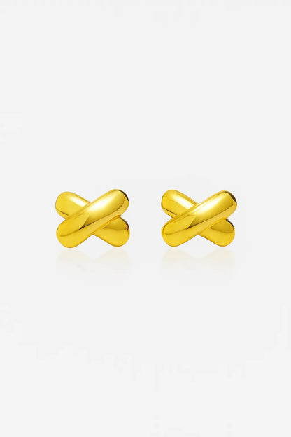 Golden Crossover Studs