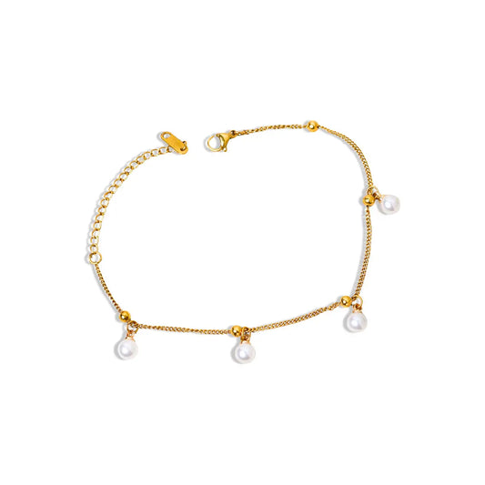 Golden Glow Pearl Bracelet