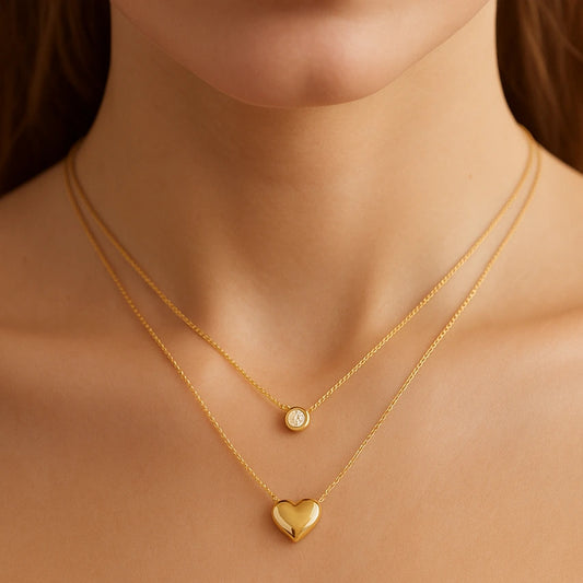 Heart Zicron Neckpiece