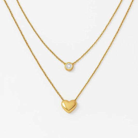 Heart Zicron Neckpiece