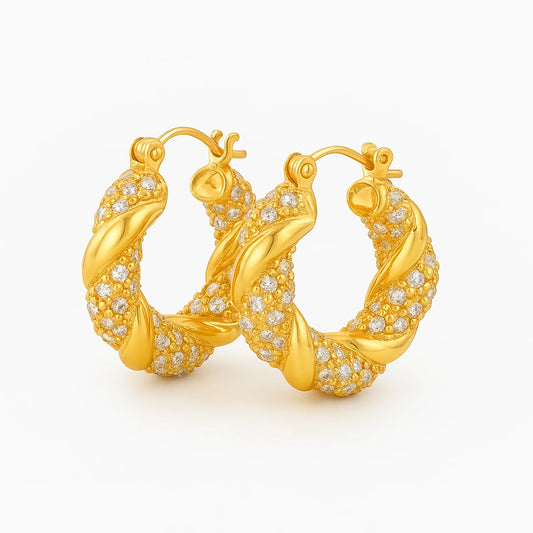 Lara Twisted Hoops