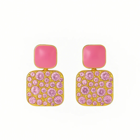 Purple Stone Earring