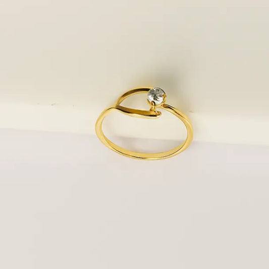 Solid Diamond Ring