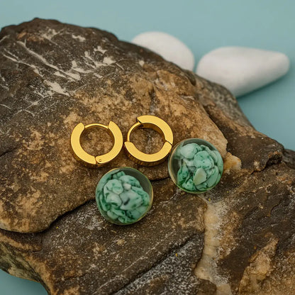 Turquoise Hoops
